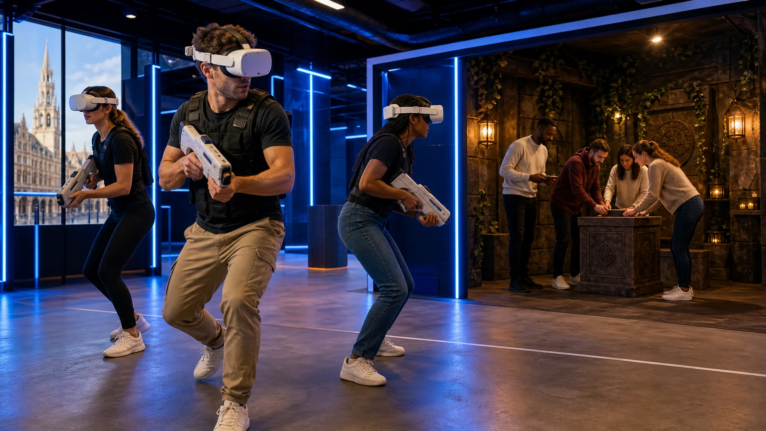 Deux formats de réalité virtuelle à Bruxelles, une arène d’action et une mission collaborative